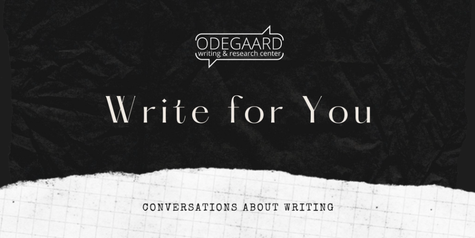 Promotional image for Write For You - Conversations about Writing